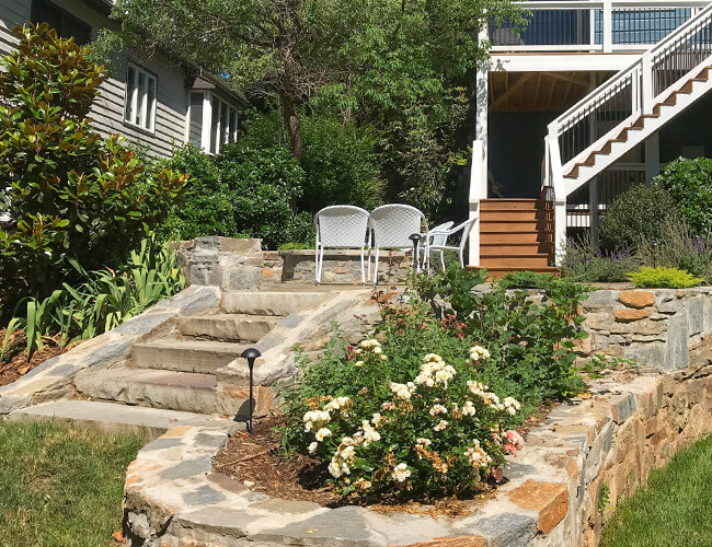 sample of completed landscaping and hardscapes service